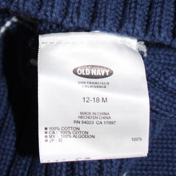 Old Navy Navy White Striped Heart Sweater Dress - Picture 6 of 8